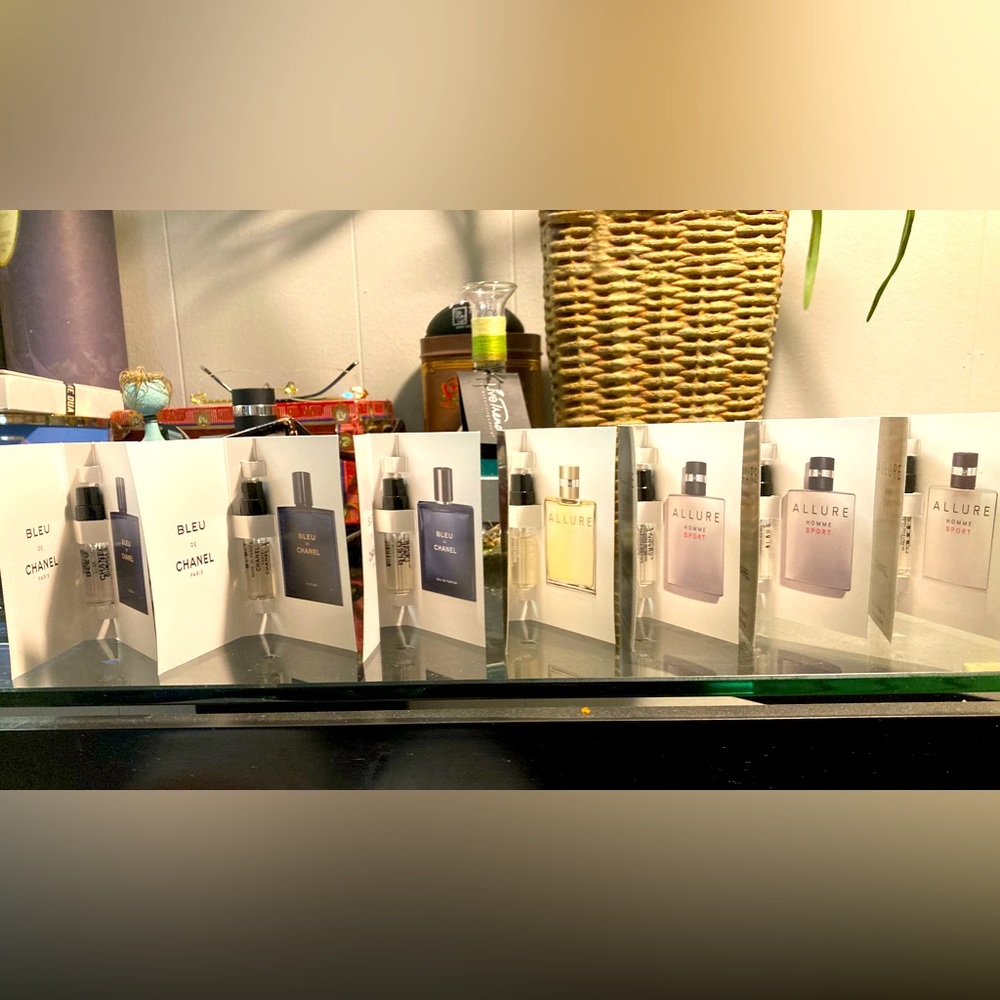 Mens 7pc Chanel cologne samples